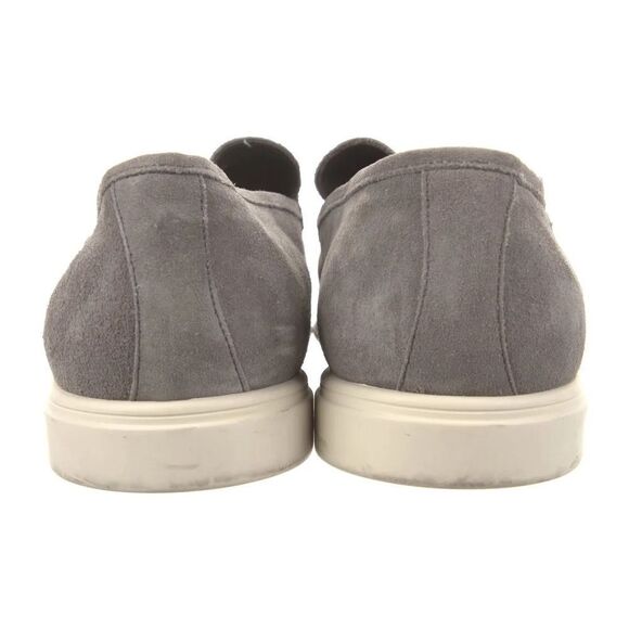 Light Gray Suede Slip-On Loafers - Picture 4 of 5